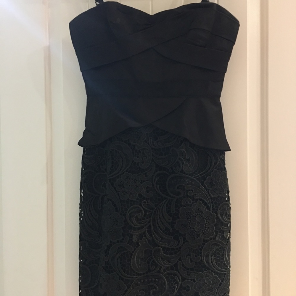 Bcbg black straps or strapless size 2